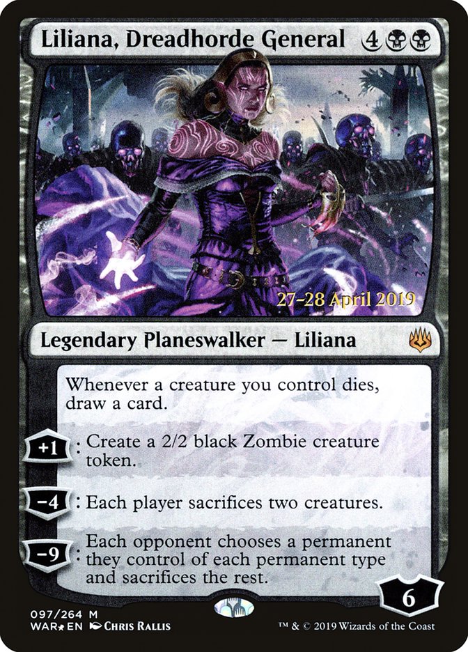 Liliana, Dreadhorde General [War of the Spark Prerelease Promos] | Game Master's Emporium (The New GME)