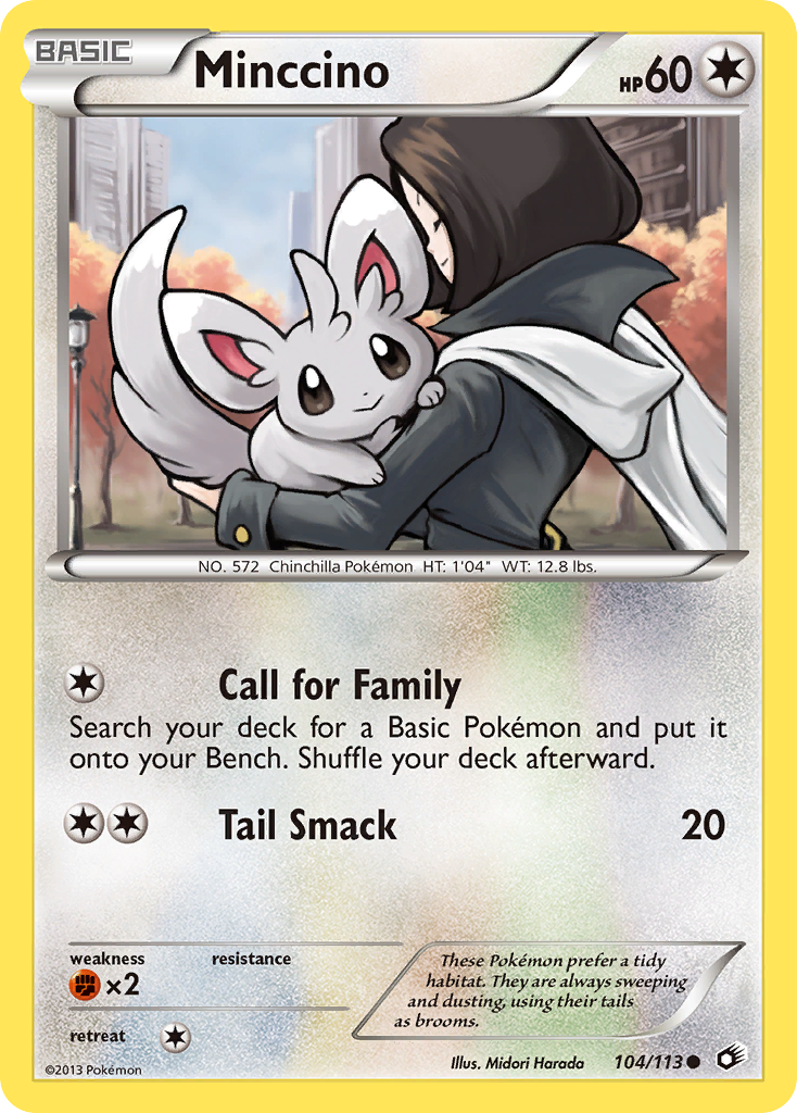 Minccino (104/113) [Black & White: Legendary Treasures] | Game Master's Emporium (The New GME)