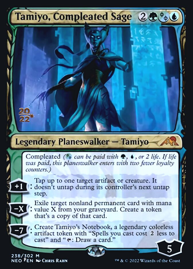 Tamiyo, Compleated Sage [Kamigawa: Neon Dynasty Prerelease Promos] | Game Master's Emporium (The New GME)