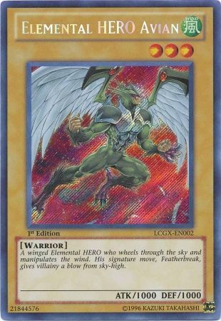 Elemental HERO Avian (Alternate Art) [LCGX-EN002] Secret Rare | Game Master's Emporium (The New GME)
