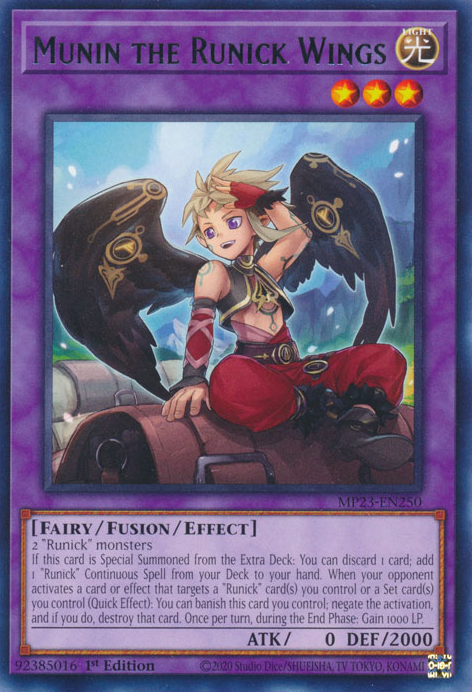 Munin the Runick Wings [MP23-EN250] Rare | Game Master's Emporium (The New GME)