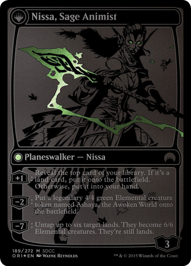 Nissa, Vastwood Seer // Nissa, Sage Animist [San Diego Comic-Con 2015] | Game Master's Emporium (The New GME)