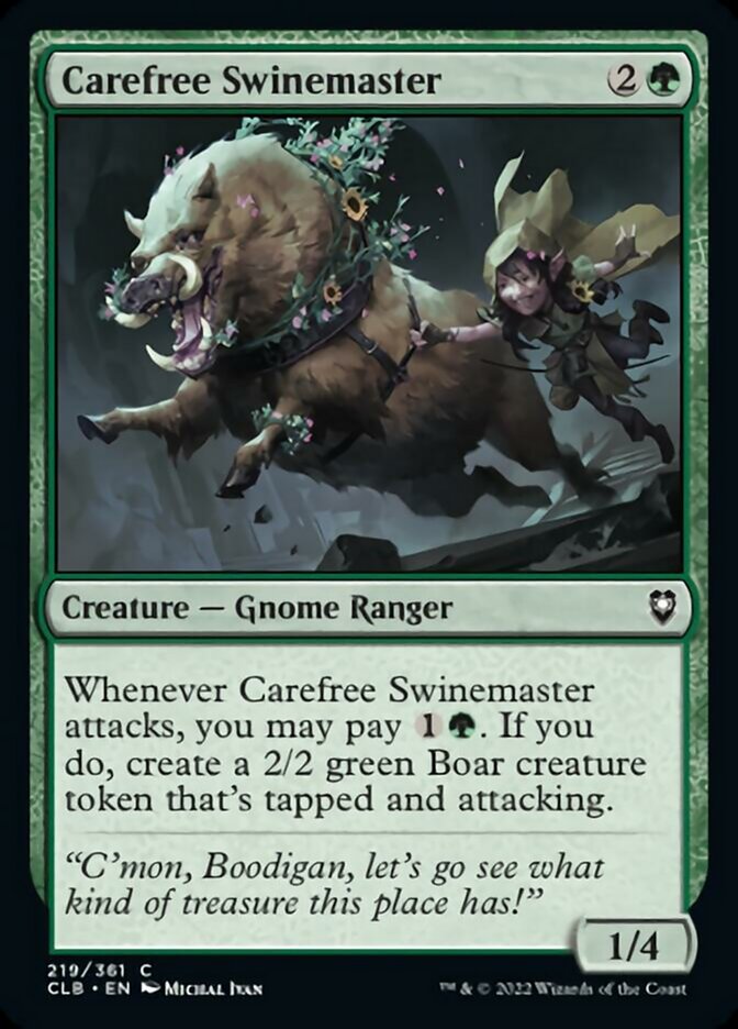 Carefree Swinemaster [Commander Legends: Battle for Baldur's Gate] | Game Master's Emporium (The New GME)