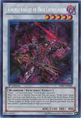 Ignoble Knight of High Laundsallyn [SHSP-EN086] Secret Rare | Game Master's Emporium (The New GME)