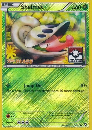 Shelmet (8/111) (League Promo 3rd Place) [XY: Furious Fists] | Game Master's Emporium (The New GME)