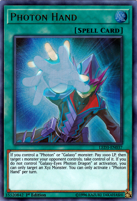 Photon Hand [LED3-EN037] Ultra Rare | Game Master's Emporium (The New GME)