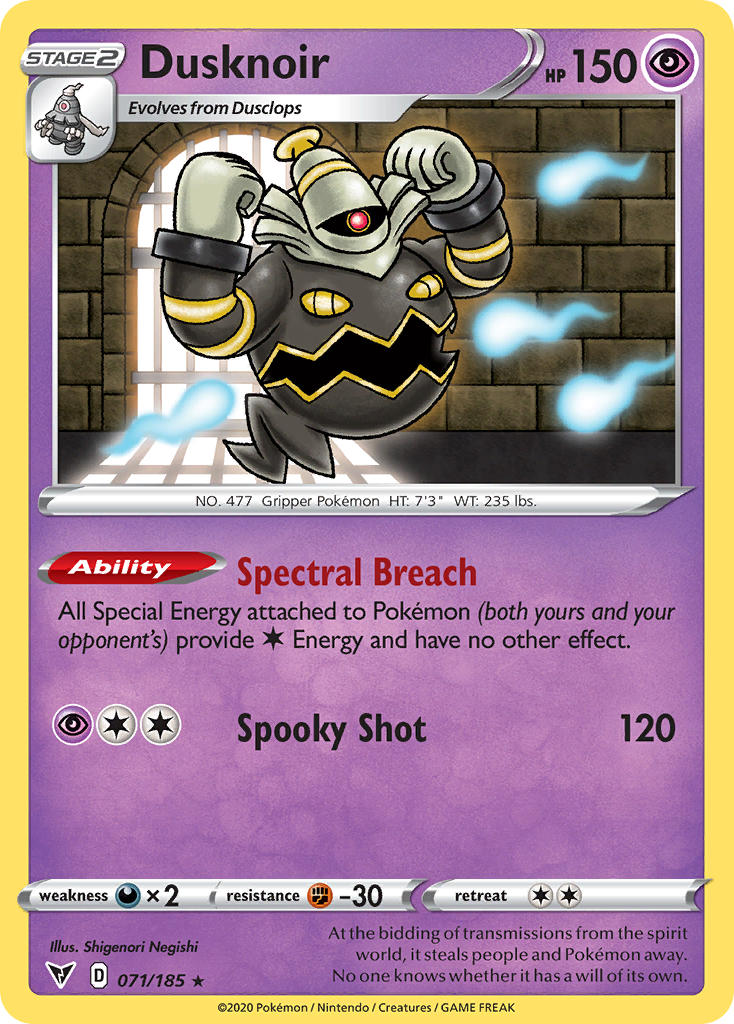 Dusknoir (071/185) [Sword & Shield: Vivid Voltage] | Game Master's Emporium (The New GME)