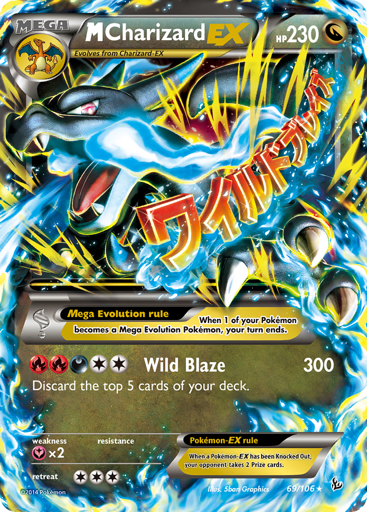 M Charizard EX (69/106) [XY: Flashfire] | Game Master's Emporium (The New GME)