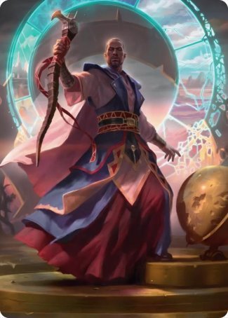 Teferi, Who Slows the Sunset Art Card [Innistrad: Midnight Hunt Art Series] | Game Master's Emporium (The New GME)