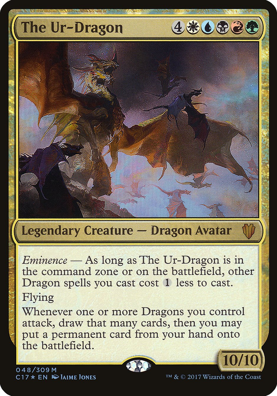 The Ur-Dragon (Oversized) [Commander 2017 Oversized] | Game Master's Emporium (The New GME)