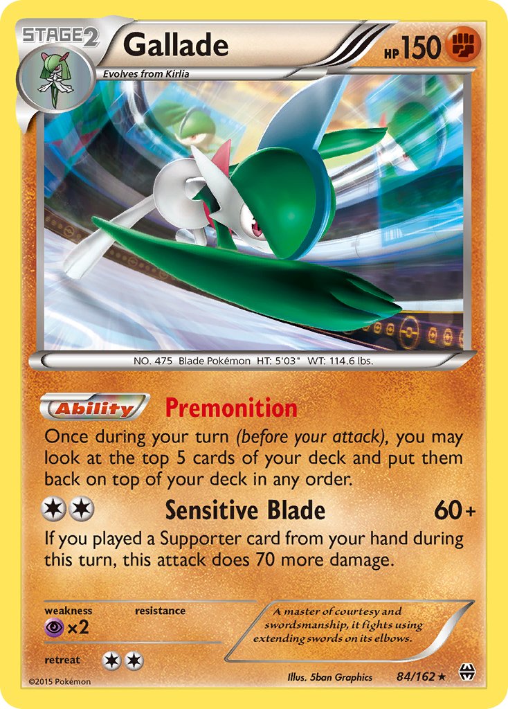 Gallade (84/162) (Cosmos Holo) (Blister Exclusive) [XY: BREAKthrough] | Game Master's Emporium (The New GME)