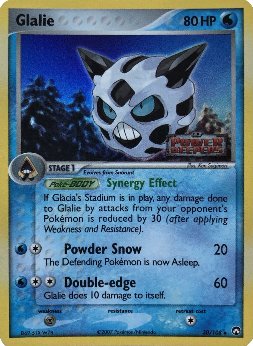 Glalie (30/108) (Stamped) [EX: Power Keepers] | Game Master's Emporium (The New GME)