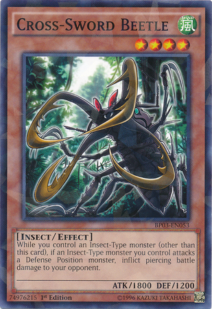 Cross-Sword Beetle [BP03-EN053] Shatterfoil Rare | Game Master's Emporium (The New GME)