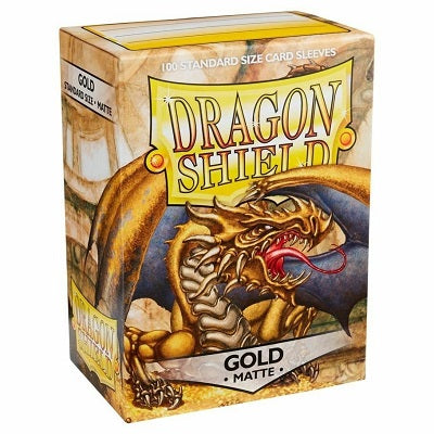 Dragon Shield Matte Gold Sleeves 100 | Game Master's Emporium (The New GME)