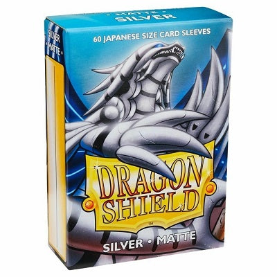 Dragon Shield Matte Silver Sleeves Japanese Sized 60 | Game Master's Emporium (The New GME)
