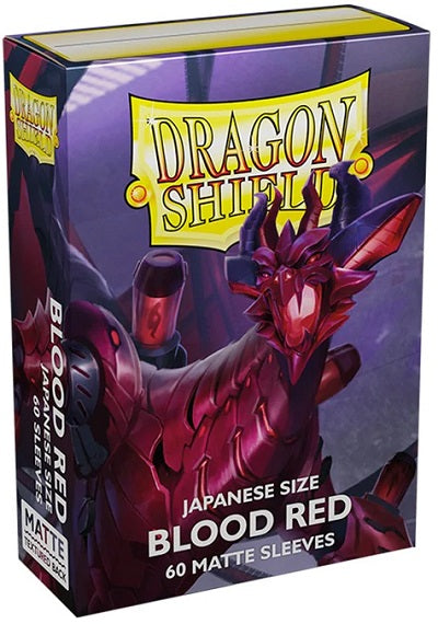 Dragon Shield Matte Blood Red Sleeves Japanese Sized 60 | Game Master's Emporium (The New GME)