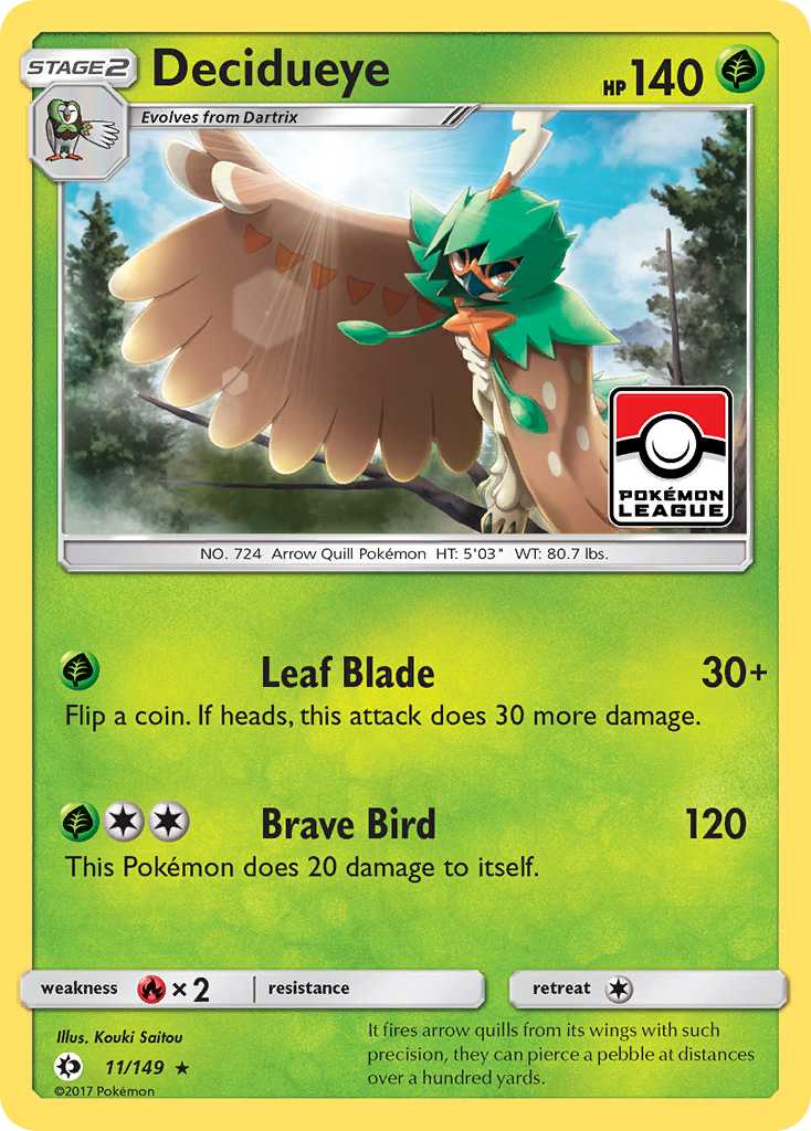 Decidueye (11/149) [Sun & Moon: Base Set] | Game Master's Emporium (The New GME)