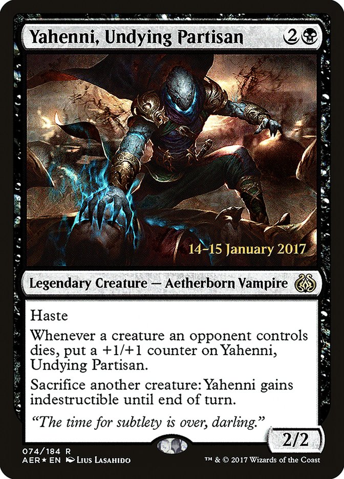 Yahenni, Undying Partisan [Aether Revolt Prerelease Promos] | Game Master's Emporium (The New GME)
