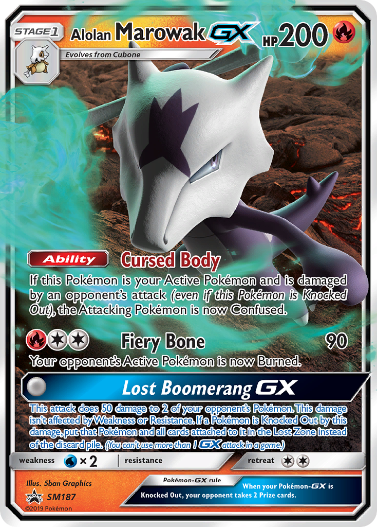 Alolan Marowak GX (SM187) [Sun & Moon: Black Star Promos] | Game Master's Emporium (The New GME)