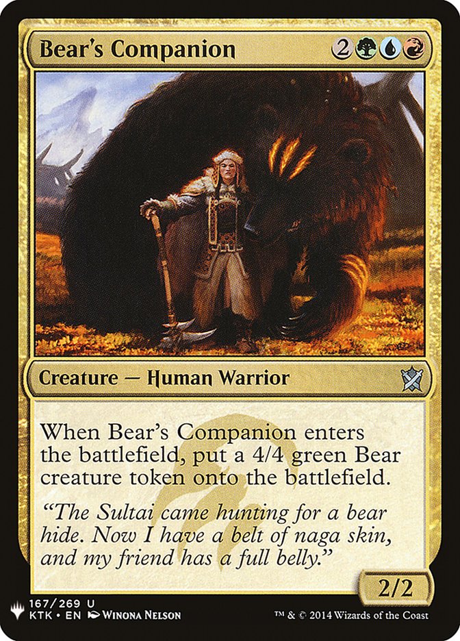 Bear's Companion [Mystery Booster] | Game Master's Emporium (The New GME)