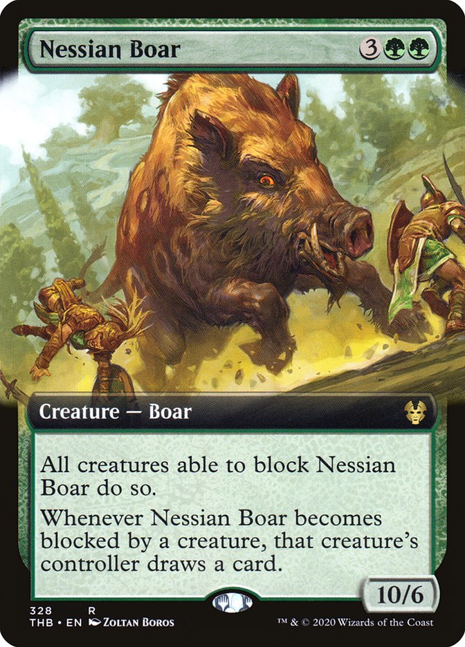 Nessian Boar (Extended Art) [Theros Beyond Death] | Game Master's Emporium (The New GME)