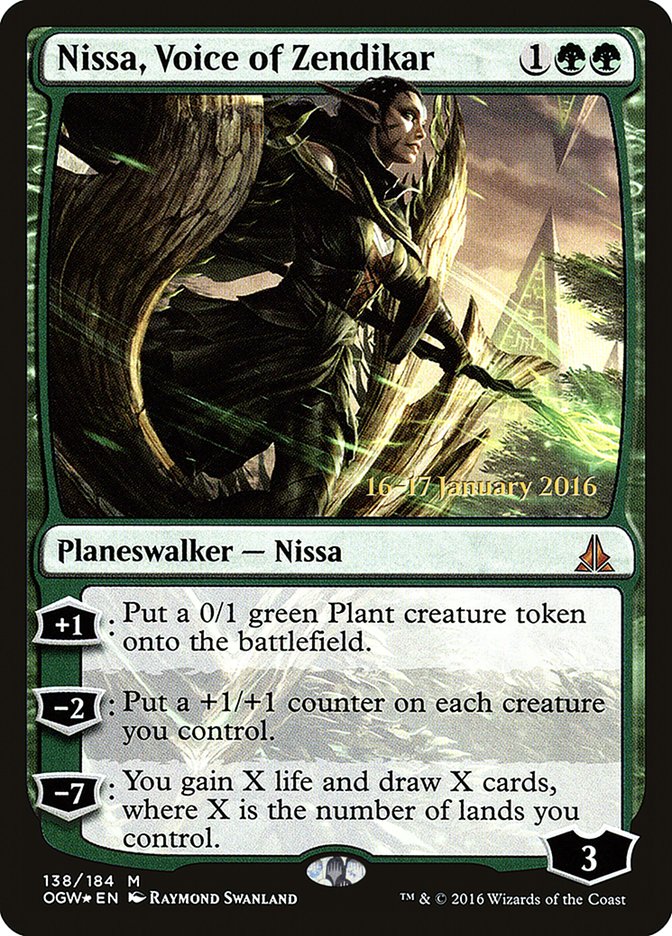 Nissa, Voice of Zendikar [Oath of the Gatewatch Prerelease Promos] | Game Master's Emporium (The New GME)