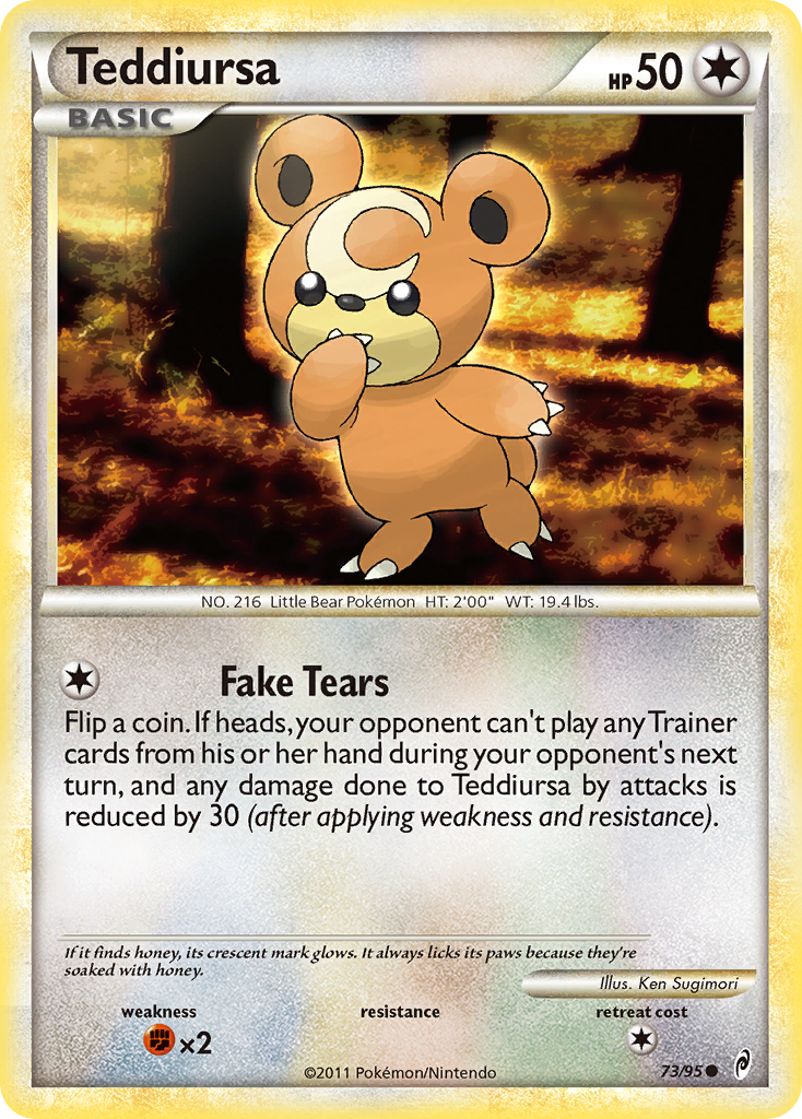 Teddiursa (73/95) [HeartGold & SoulSilver: Call of Legends] | Game Master's Emporium (The New GME)