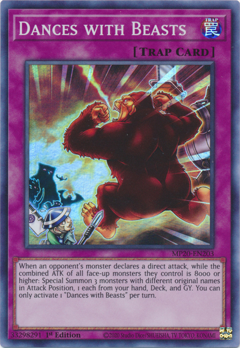 Dances with Beasts [MP20-EN203] Super Rare | Game Master's Emporium (The New GME)