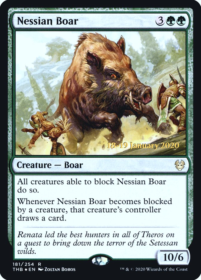 Nessian Boar [Theros Beyond Death Prerelease Promos] | Game Master's Emporium (The New GME)