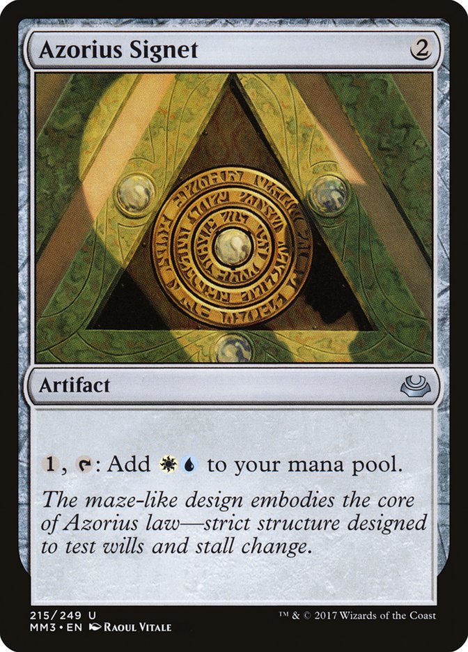 Azorius Signet [Modern Masters 2017] | Game Master's Emporium (The New GME)