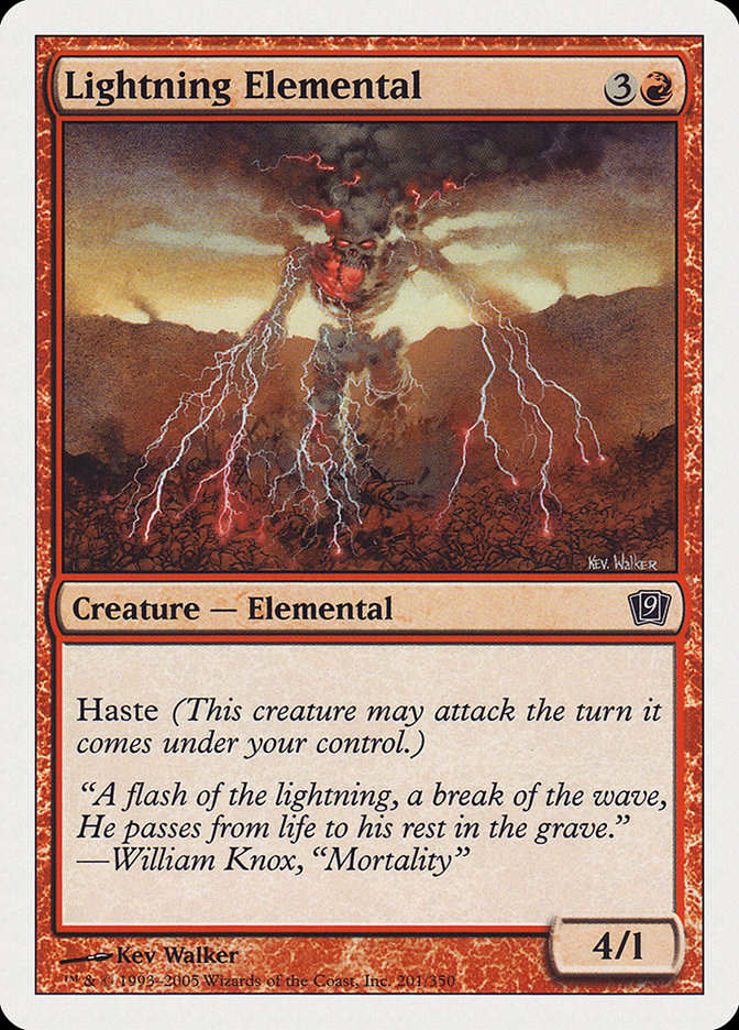 Lightning Elemental [Ninth Edition] | Game Master's Emporium (The New GME)