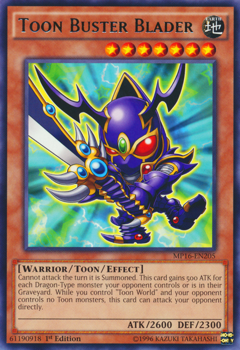 Toon Buster Blader [MP16-EN205] Rare | Game Master's Emporium (The New GME)