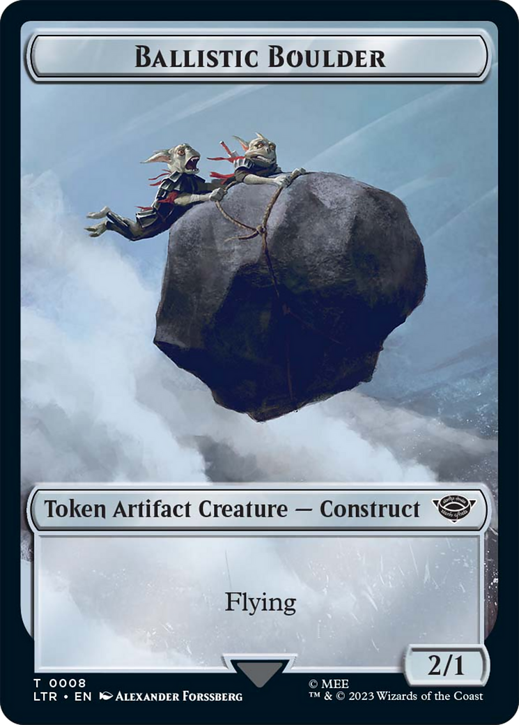 Ballistic Boulder // Food Token (09) Double-Sided Token [The Lord of the Rings: Tales of Middle-Earth Tokens] | Game Master's Emporium (The New GME)