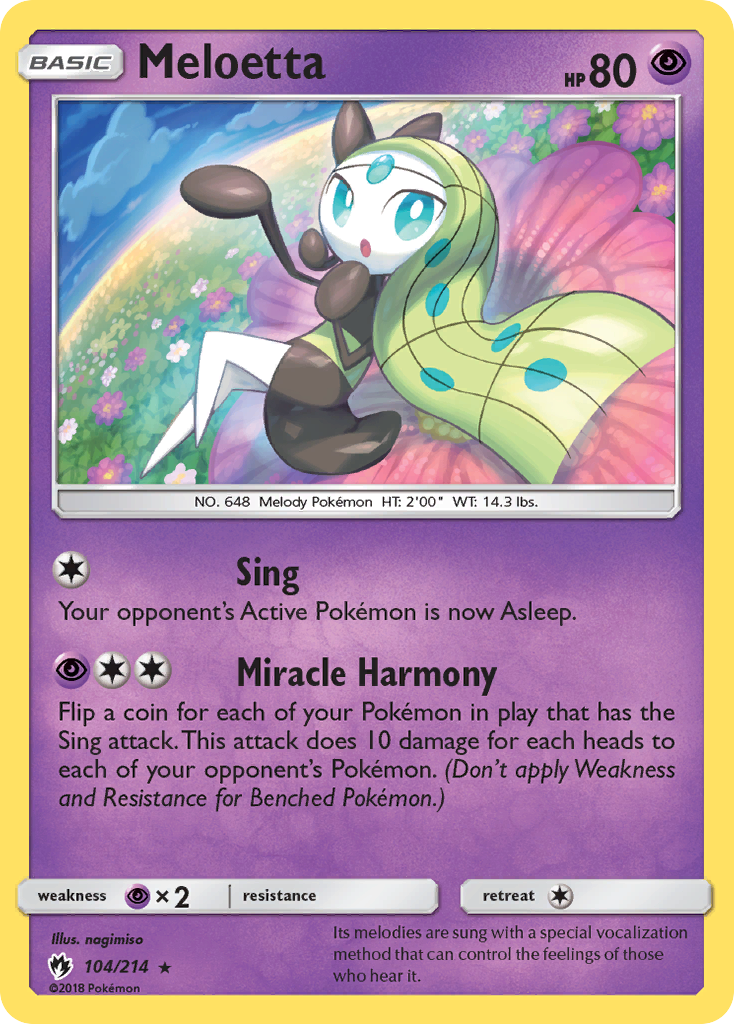 Meloetta (104/214) [Sun & Moon: Lost Thunder] | Game Master's Emporium (The New GME)