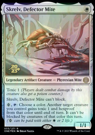 Skrelv, Defector Mite [Phyrexia: All Will Be One Prerelease Promos] | Game Master's Emporium (The New GME)