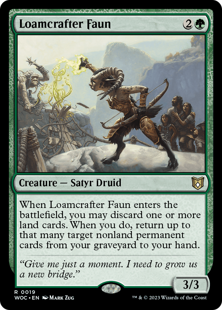 Loamcrafter Faun [Wilds of Eldraine Commander] | Game Master's Emporium (The New GME)