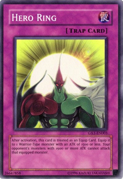 Hero Ring [GX1-EN003] Super Rare | Game Master's Emporium (The New GME)