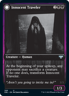 Innocent Traveler // Malicious Invader [Innistrad: Double Feature] | Game Master's Emporium (The New GME)