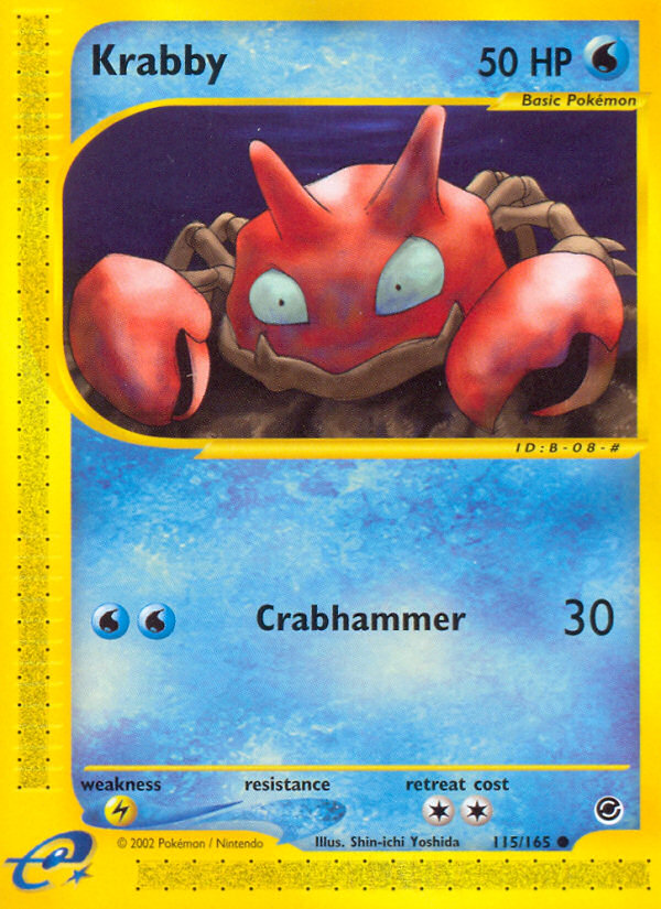 Krabby (115/165) [Expedition: Base Set] | Game Master's Emporium (The New GME)