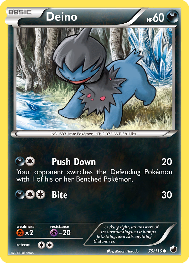 Deino (75/116) [Black & White: Plasma Freeze] | Game Master's Emporium (The New GME)