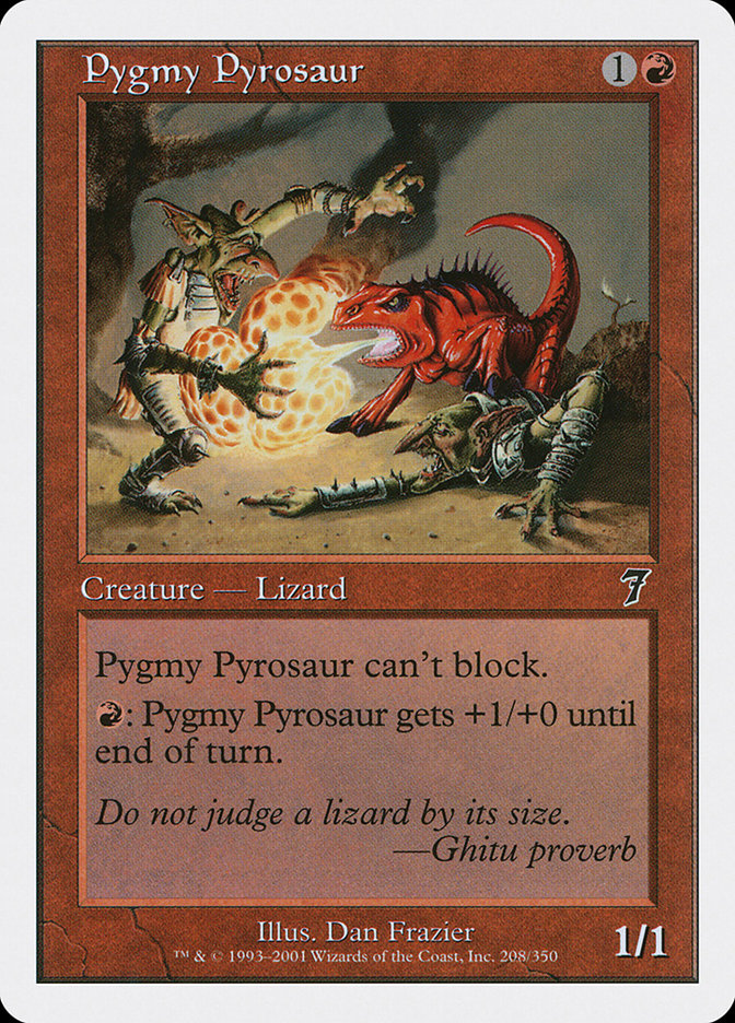 Pygmy Pyrosaur [Seventh Edition] | Game Master's Emporium (The New GME)