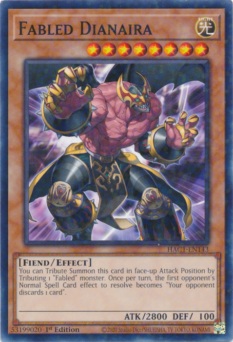 Fabled Dianaira (Duel Terminal) [HAC1-EN143] Common | Game Master's Emporium (The New GME)
