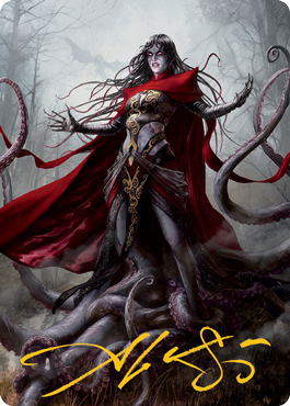 Geyadrone Dihada Art Card (53) (Gold-Stamped Signature) [Modern Horizons 2 Art Series] | Game Master's Emporium (The New GME)