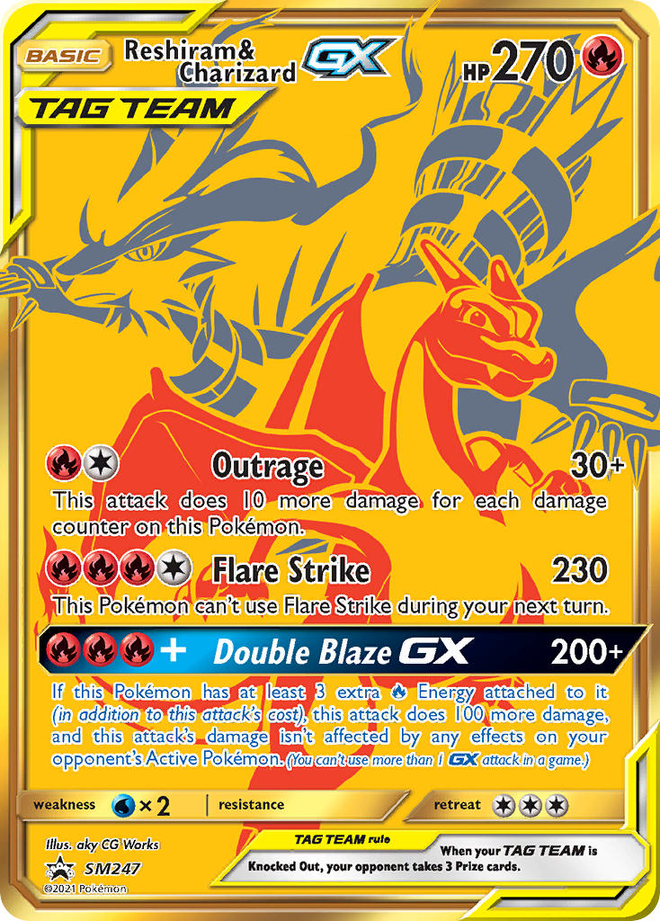Reshiram & Charizard GX (SM247) [Sun & Moon: Black Star Promos] | Game Master's Emporium (The New GME)