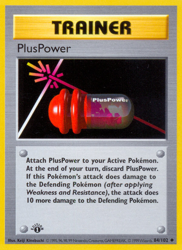 PlusPower (84/102) (Shadowless) [Base Set 1st Edition] | Game Master's Emporium (The New GME)