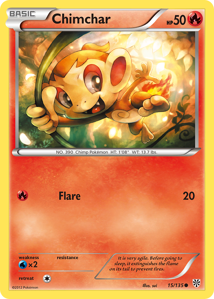 Chimchar (15/135) [Black & White: Plasma Storm] | Game Master's Emporium (The New GME)