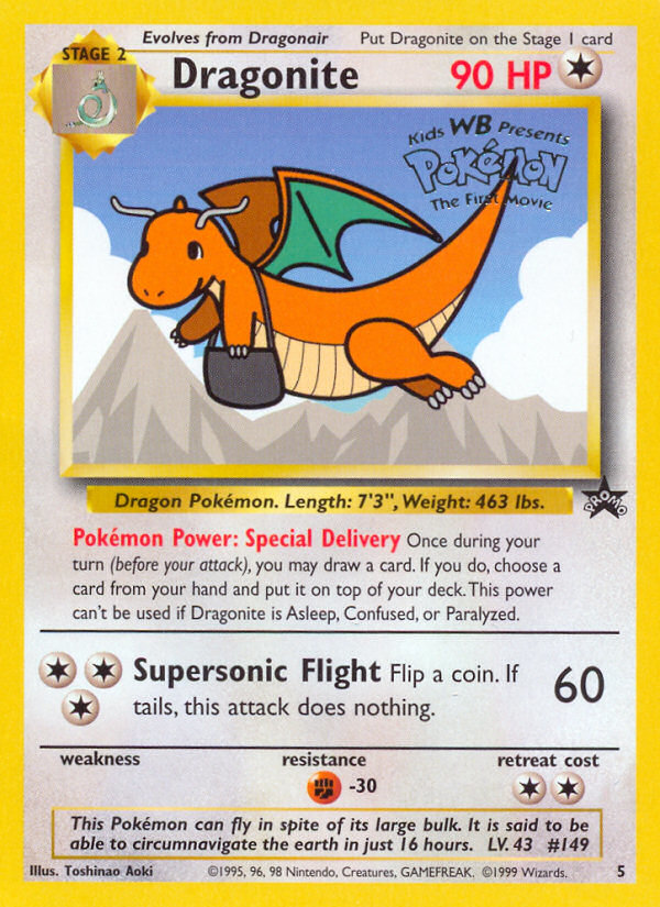 Dragonite (5) [Wizards of the Coast: Black Star Promos] | Game Master's Emporium (The New GME)