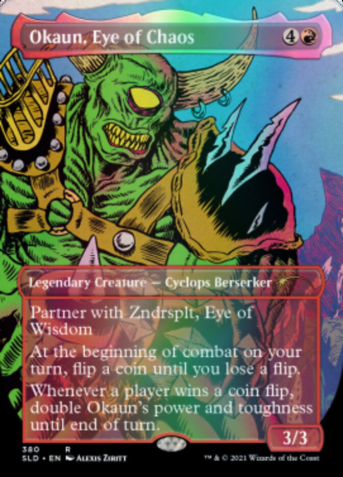 Okaun, Eye of Chaos // Okaun, Eye of Chaos (Borderless) [Secret Lair Drop Series] | Game Master's Emporium (The New GME)