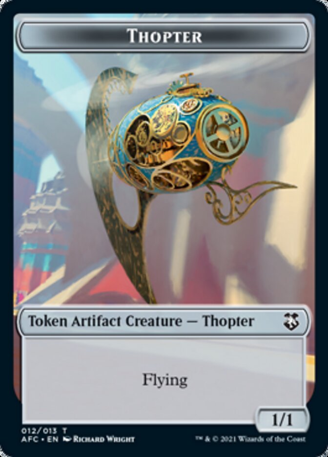 Thopter // Treasure Double-Sided Token [Dungeons & Dragons: Adventures in the Forgotten Realms Commander Tokens] | Game Master's Emporium (The New GME)