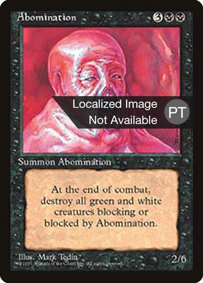Abomination [Fourth Edition (Foreign Black Border)] | Game Master's Emporium (The New GME)